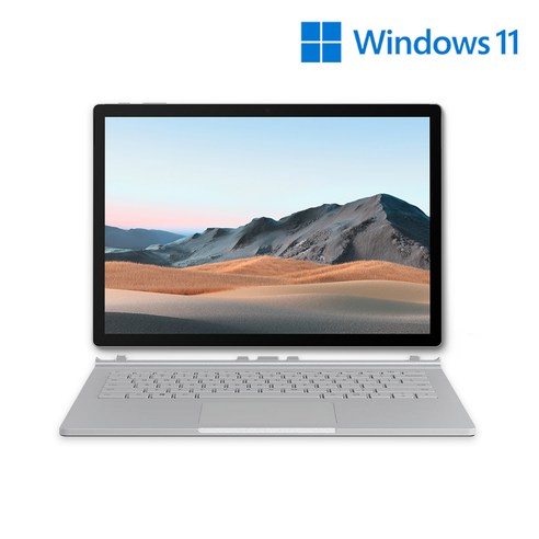 마이크로소프트 2020 Surface Book3 13.5 + 탐탁 ACC 파우치, 플래티넘, 코어i7 10세대, 512GB, 32GB, WIN10 Home, SLK-00019