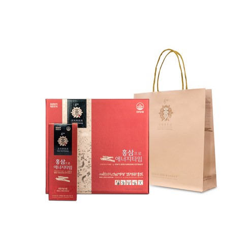 김정환홍삼 홍삼으로 에너지타임 스틱 + 쇼핑백, 300ml, 1세트