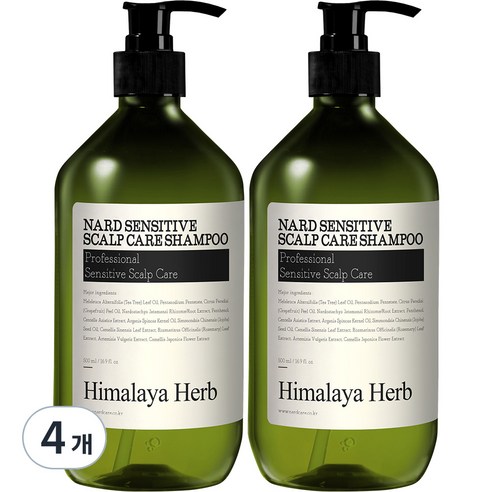 나드 센시티브 두피 케어 샴푸, 500ml, 4개