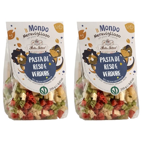 파스타내츄라 공룡모양 유기농 파스타, 250g, 2개