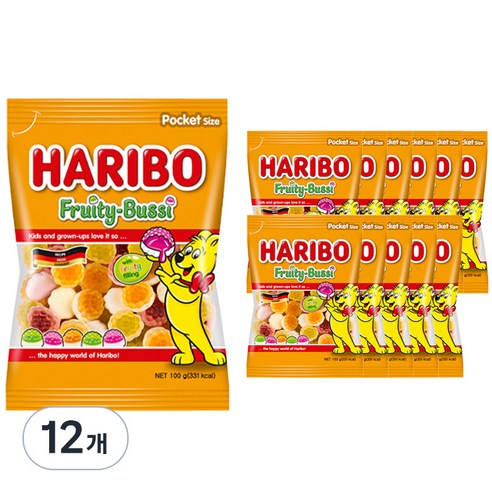 하리보 프리티부시, 100g, 12개