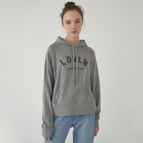 레이디볼륨 BASIC RAGLAN SLEEVE HOODIE