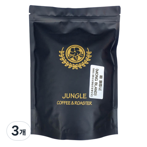 정글인터내셔널 몽블렌드 커피원두, 핸드드립, 500g, 3개