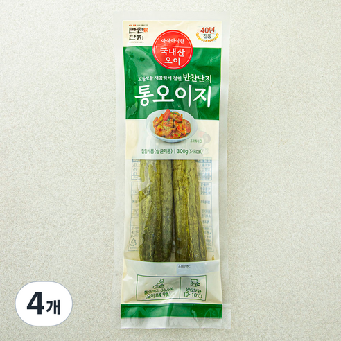 반찬단지 통오이지, 300g, 4개