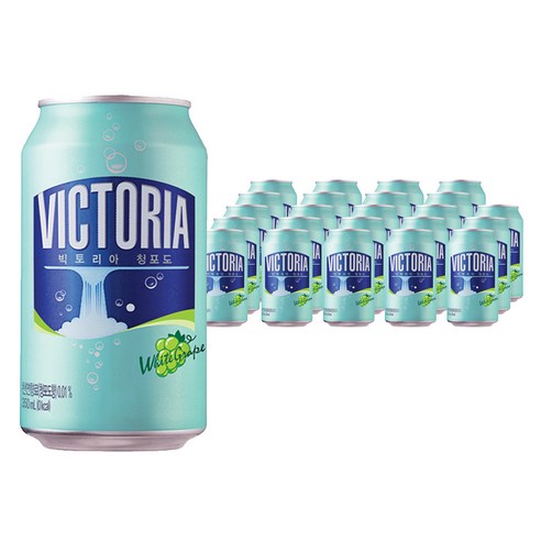 웅진 빅토리아 청포도 탄산수, 350ml, 24개