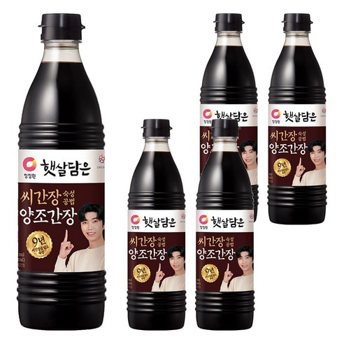 햇살담은 씨간장 숙성공법 양조간장, 840ml, 5개