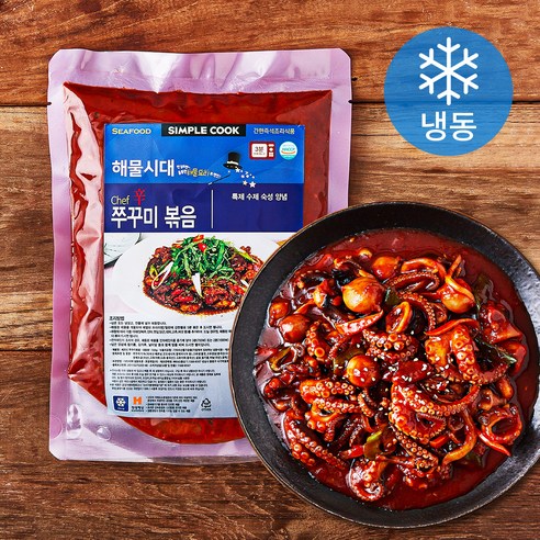 바다랑푸드랑 셰프신 쭈꾸미볶음 (냉동), 500g, 3개 순자엄마쭈꾸미 Best Top5