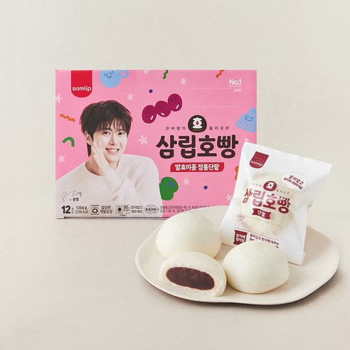 삼립 호빵 발효미종 단팥, 97g, 12개입, 1개