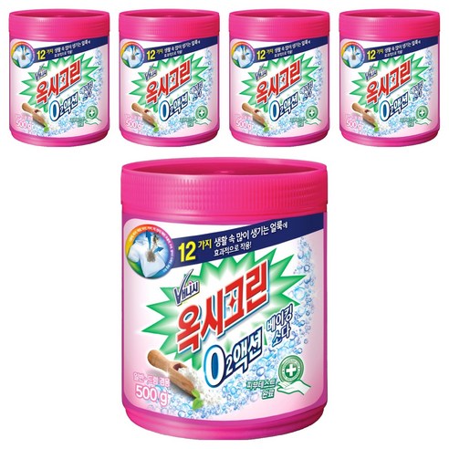 오투액션 옥시크린 베이킹소다, 500g, 5개