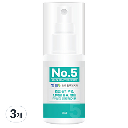 엘타얼룩이 의류 얼룩제거제 No5, 30ml, 3개