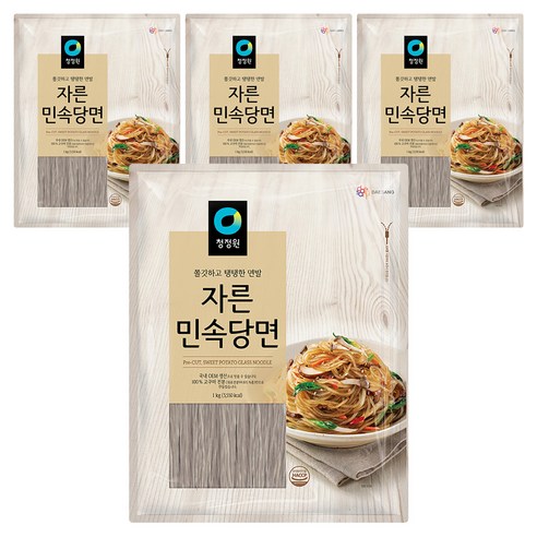 청정원 자른 민속당면, 1kg, 4개