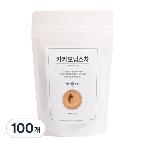 청년농원 저온가공 카카오닙스차 삼각티백, 1g, 50개입, 2개