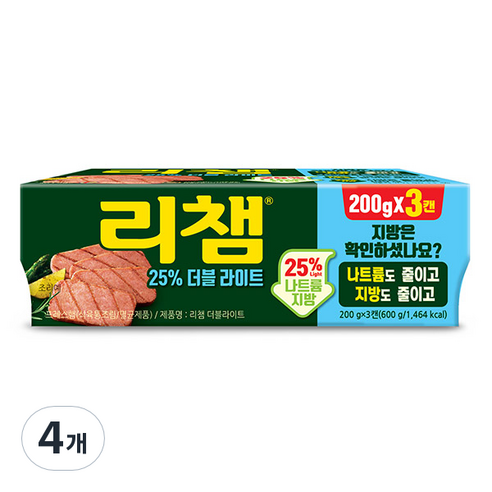 동원 리챔 더블라이트, 600g, 4개