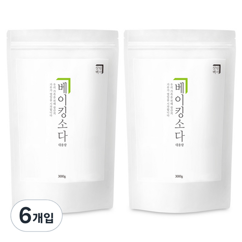 살림백서 베이킹소다, 3000g, 6개