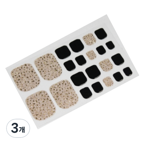 블루코지 페디팁 셀프 스티커 발 꾸미기, 3개, Type 24