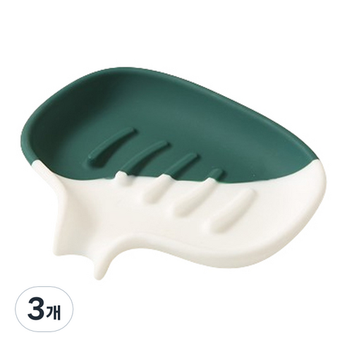 블럭마트 투톤컬러 비누받침, TYPE9, 3개