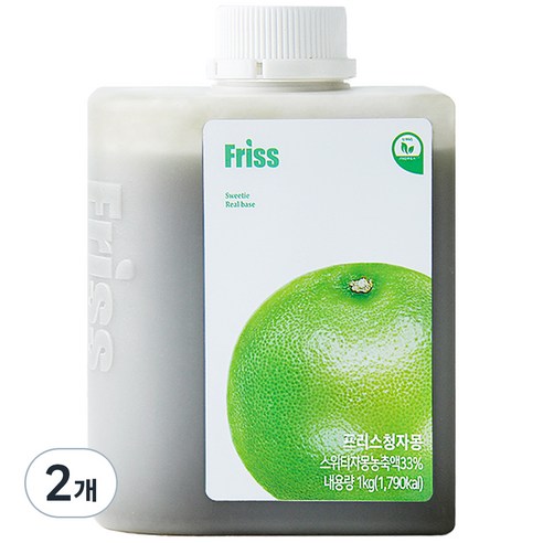 프리스 청자몽 농축액, 2개, 1kg