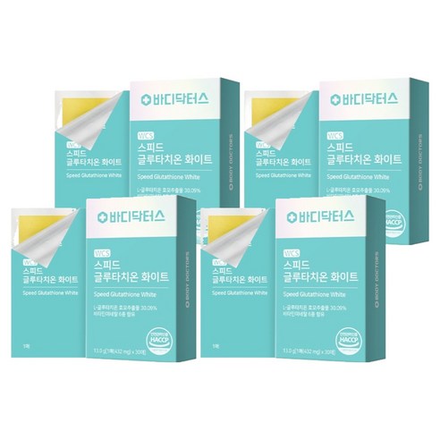 바디닥터스 WCS 스피드 글루타치온 화이트, 30회분, 13g, 4개