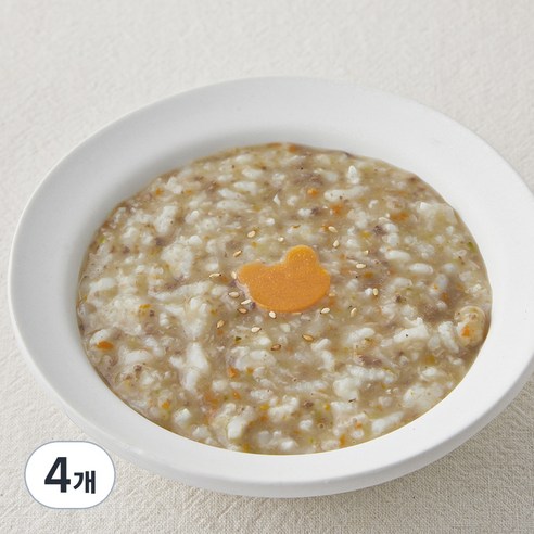 정미경키친 킨더가든 우리아이 한우 야채죽, 300g, 4개