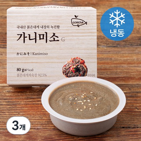 고래미 가니미소G (냉동), 80g, 3개