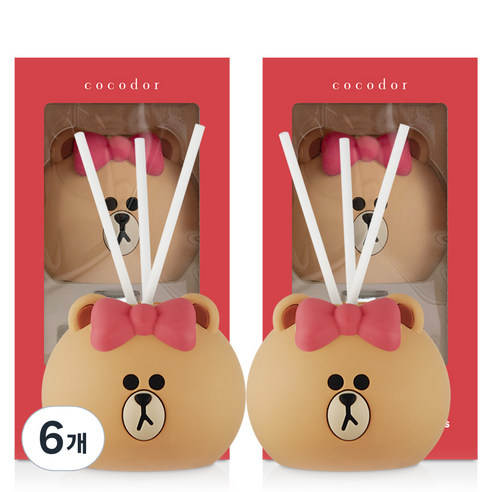 코코도르 라인프렌즈 페이스 디퓨저, 초코(블랙체리), 50ml, 6개