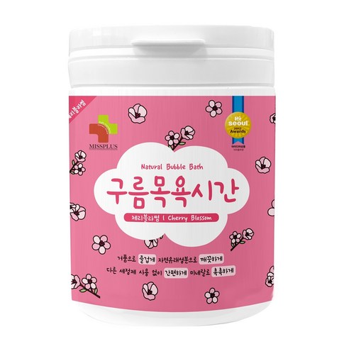 미스플러스 구름목욕시간 대팩 버블바스 체리블라썸, 500g, 1개