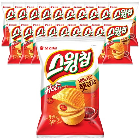 스윙칩 볶음고추장맛, 60g, 20개