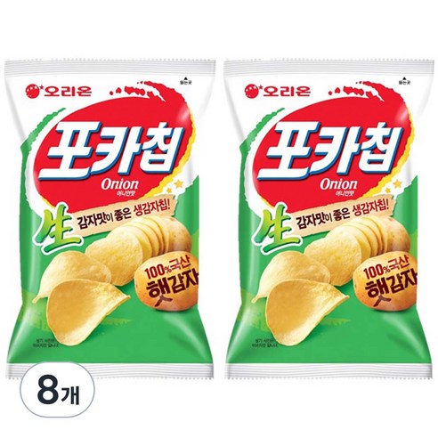 오리온 포카칩 양파, 137g, 8개