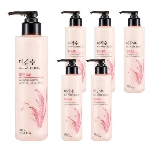 미감수 브라이트 페이셜 클렌징 로션, 200ml, 6개