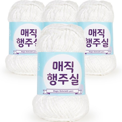 필립섬유 쎄비 매직 행주실 80g x 4p, 1 흰색, 4개