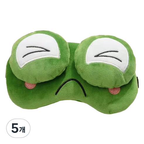 리브맨 왕눈 개구리 인형 수면안대 D, 5개, 1개입