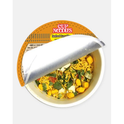 지친 하루, 닛신 컵누들 씨푸드 커리맛으로 따뜻하게 마무리하세요.
