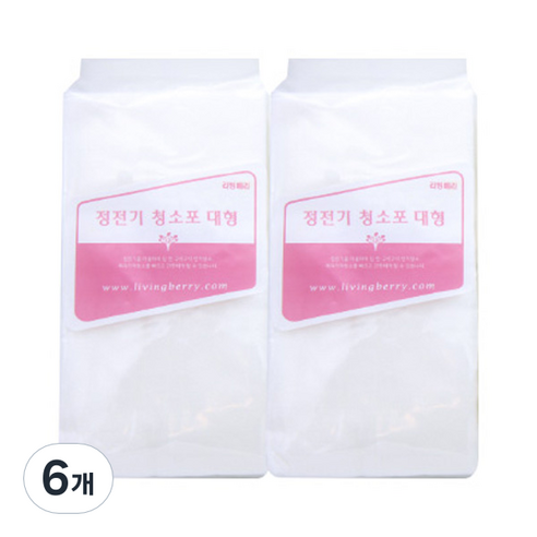리빙베리 정전기 청소포 일반형 40매, 6개