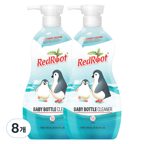 레드루트 젖병 세정제, 750ml, 8개
