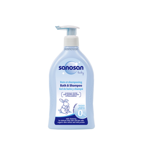사노산 베이비 바스 앤 샴푸, 400ml, 1개