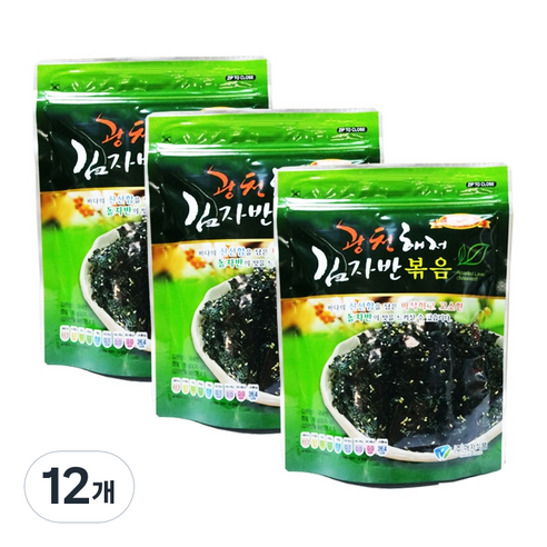 광천해저 김자반볶음, 65g, 12개