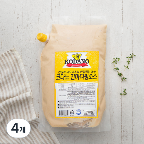 코다노 간마디핑소스, 2kg, 4개