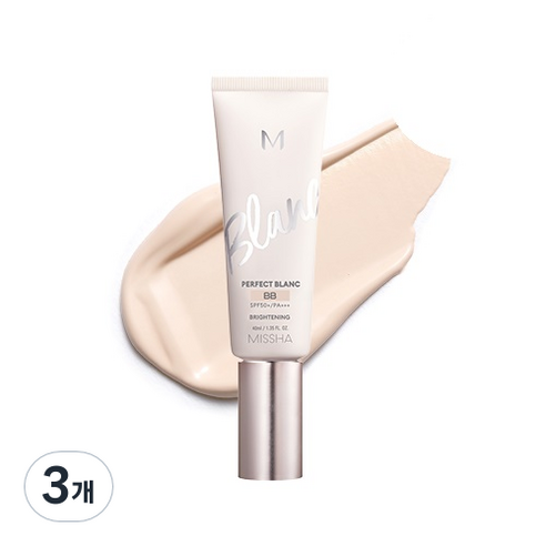 미샤 M 퍼펙트 블랑 비비 SPF50+ PA+++, 21호 바닐라, 40ml, 3개