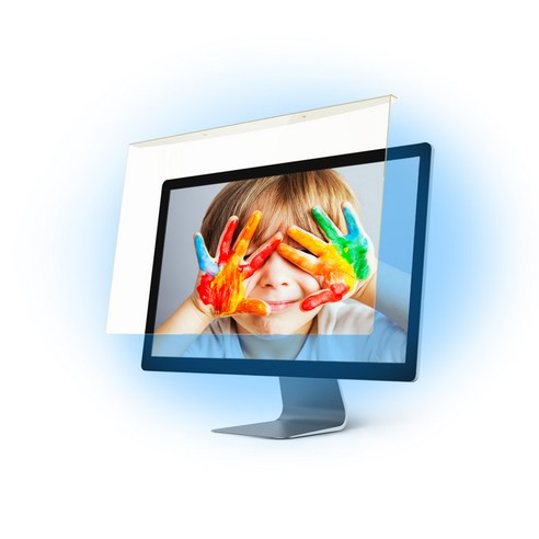 디지털 화면에서 눈 건강 보호를 위한 에스뷰 블루라이트 차단 필터