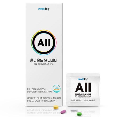 메디로그 올라운드 멀티비타, 63g, 1개