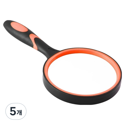 트릴리어네어 실용 돋보기 90mm, 오렌지 블랙, 5개