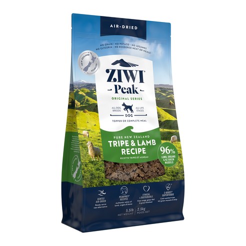 지위픽 전연령 에어드라이 강아지 건조사료, 양, 2.5kg, 1개