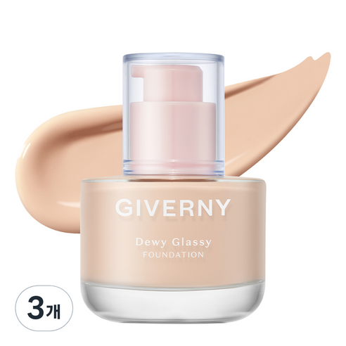 지베르니 듀이 글래시 파운데이션 30ml, 3개, 15NW 페어