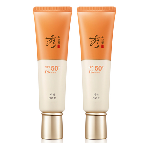 수려한 비책자단 선크림 SPF50+ PA+++, 50ml, 2개