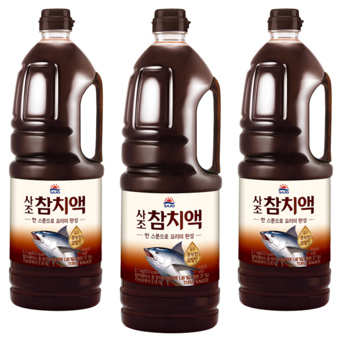 사조 참치액, 2.1kg, 3개