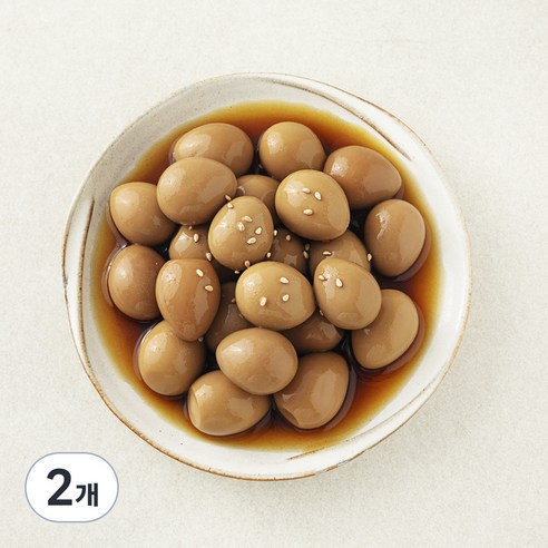 집반찬연구소 메추리알 간장조림, 520g, 2개
