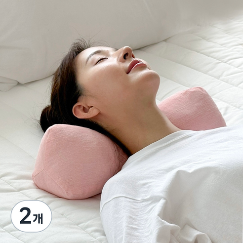 누아 경추베개, 핑크, 2개