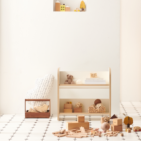 소르니아 멜로우 전면 책장으로 아이의 꿈을 키우는 특별한 공간을 완성하세요.