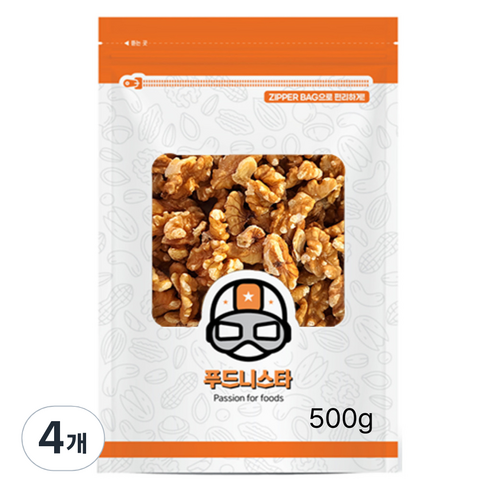 푸드니스타 호두 1/4, 500g, 4개