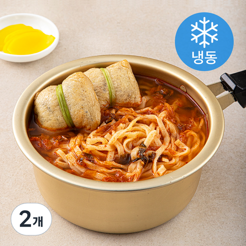 부산깡통시장 유부주머니 김치칼국수전골 (냉동), 470g, 2개